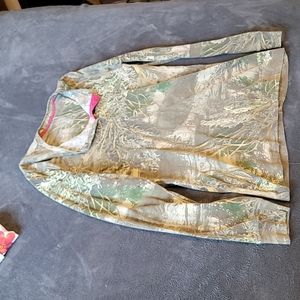 Camo long sleeve top